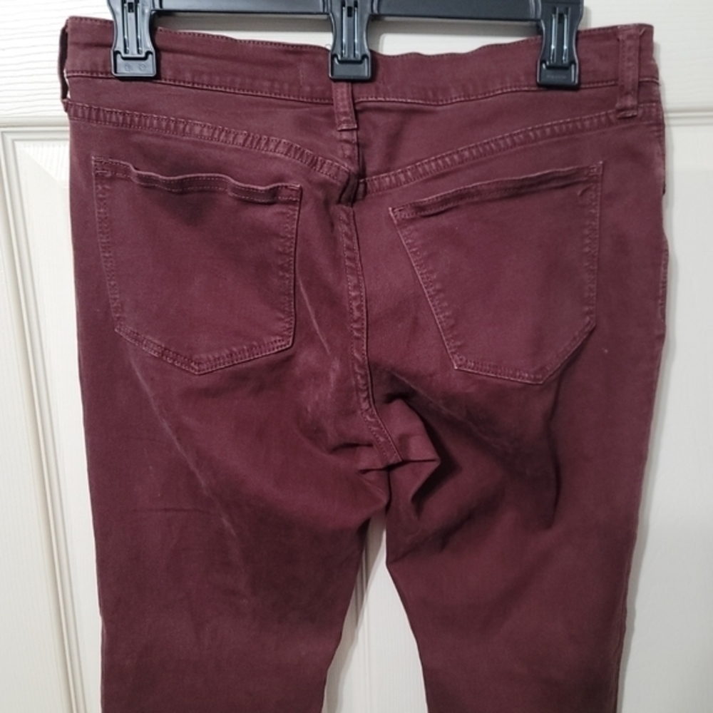 Madewell Women's Burgundy Skinny Jeans Size 28. Good PreOwned Condition.‎ - Picture 5 of 12